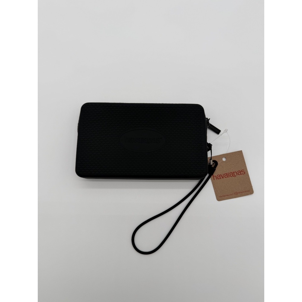 Havaianas Mini Bag Black Crossbody Phone Bag Adjustable Strap NWT